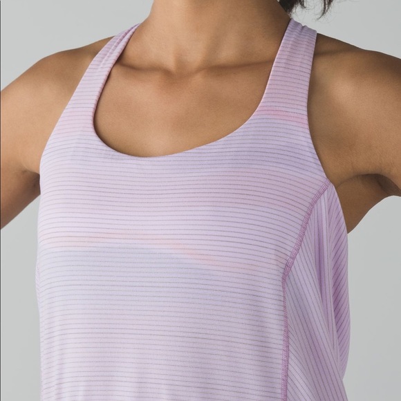 Lululemon Wild Tank | Gorgeous Color | Purple/Sunset | Shelf Bra | Size 2 - Picture 5 of 8